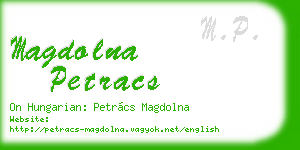magdolna petracs business card